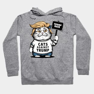 Cats Against Trump, Funny Cat Hoodie